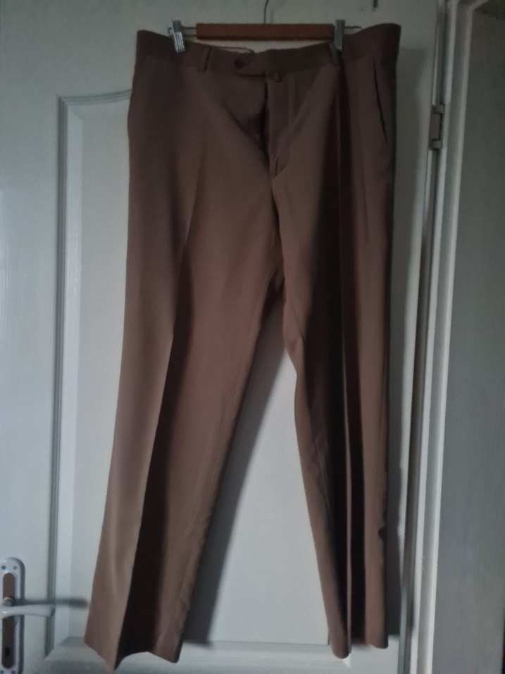 Kemerli Erkek Bej Pantolon - Görsel 2