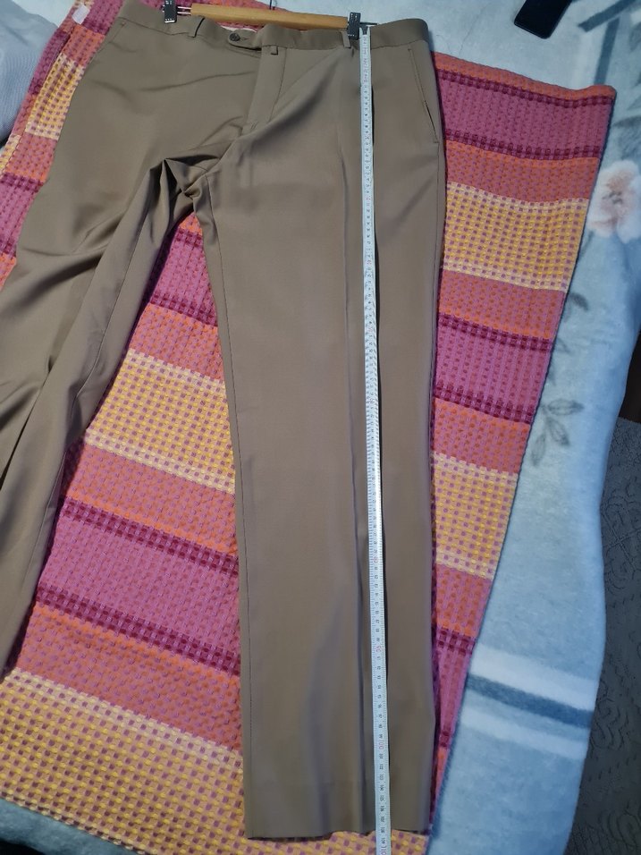 Kemerli Erkek Bej Pantolon - Görsel 5