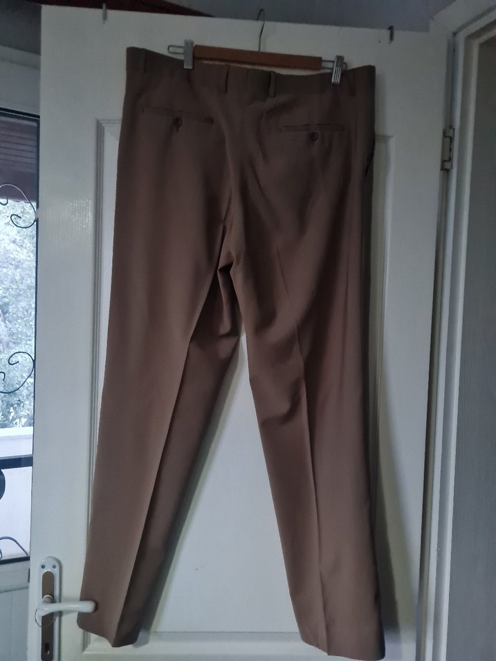 Kemerli Erkek Bej Pantolon - Görsel 3