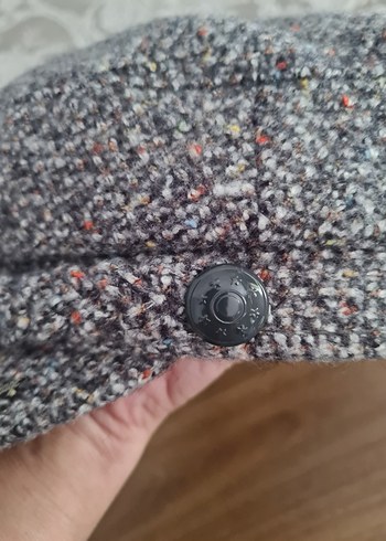 Polo Garage Düğmeli Gri Kadın/Erkek Şapka - Görsel 5