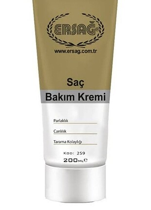 Ersağ sac bakım kremi