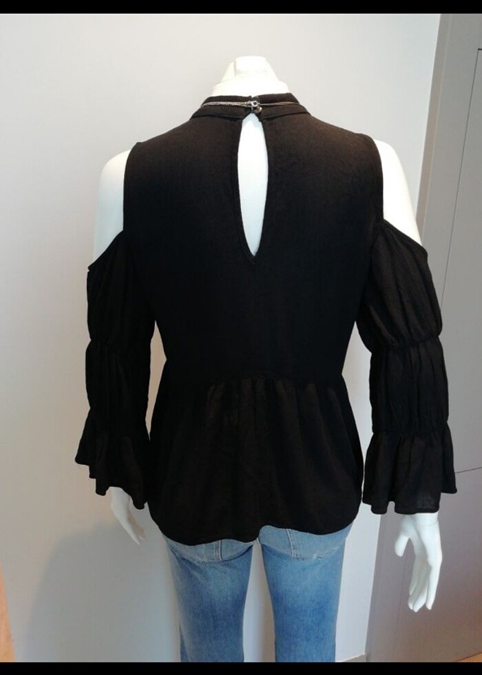 Koton siyah bluz - Görsel 2