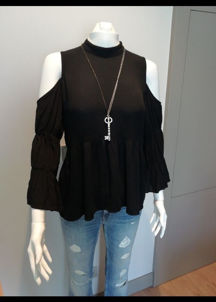 Koton siyah bluz - Görsel 3