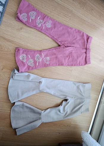 Pembe Elastik Bel Rahat Kız Taytı