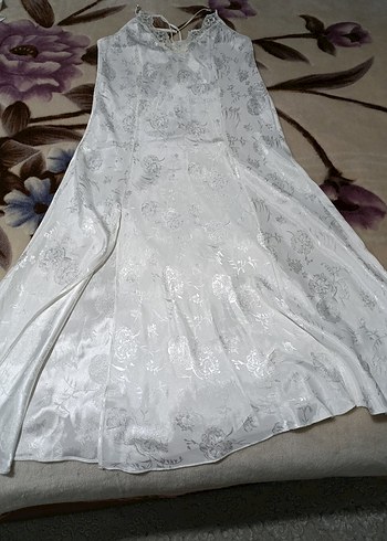 Uzun Beyaz Bohem Kadın Sabahlık ve gecelik - Görsel 10