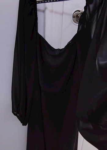 Siyah Gotik Midi Kadın Elbise - Görsel 4