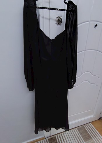 Siyah Gotik Midi Kadın Elbise - Görsel 7