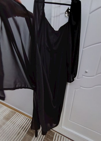 Siyah Gotik Midi Kadın Elbise - Görsel 6