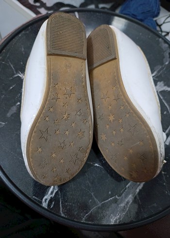 Beyaz Kız Çocuk Babet Ayakkabı - Görsel 2