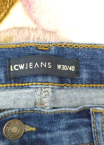 Düğmeli Lacivert Kadın Denim Pantolon - Görsel 6