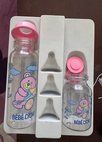 Pembe mavi kırmızı  Bebek Biberonu Seti 250ml ve 125ml - Görsel 4