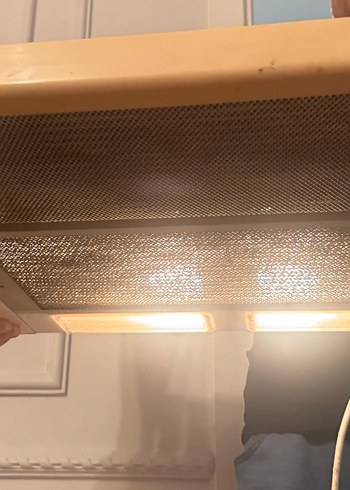 Beyaz Renkli Tavan Tipi Fan mutfak aspiratör - Görsel 2