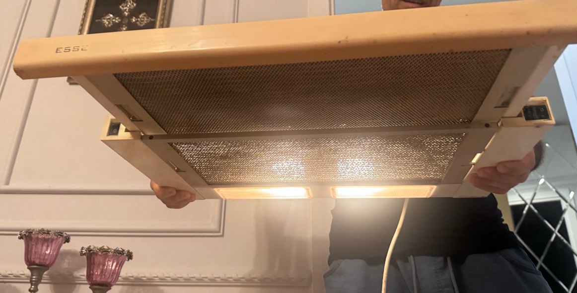 Beyaz Renkli Tavan Tipi Fan mutfak aspiratör - Görsel 2