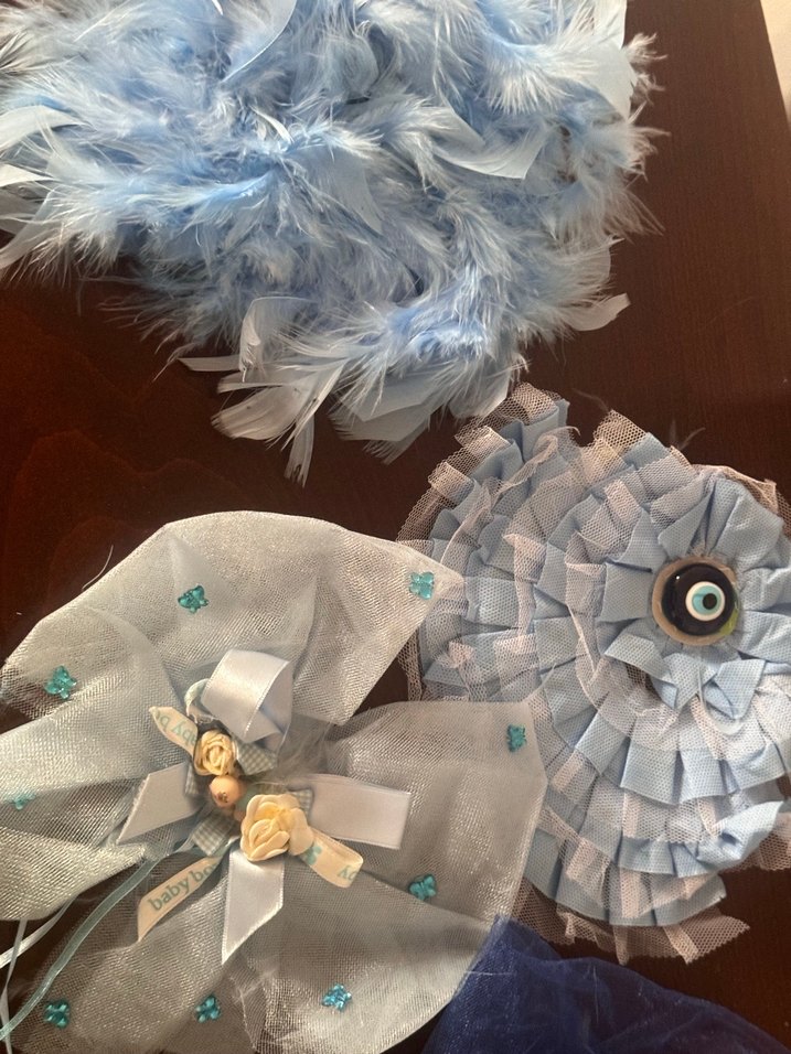 Nakışlı Mavi ve oda kapı süsü Aksesuarı - Görsel 3