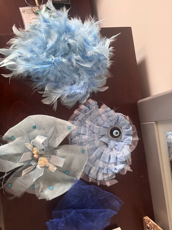 Nakışlı Mavi ve oda kapı süsü Aksesuarı - Görsel 4