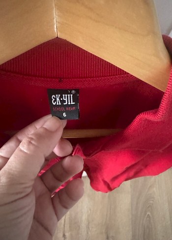 Oğuzkaan koleji Kırmızı Düğmeli Polo Tişört - Görsel 3