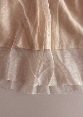 4 Yaş Beden ten rengi Renk Zara. Bej Kız Çocuk Piliseli Triko Elbise