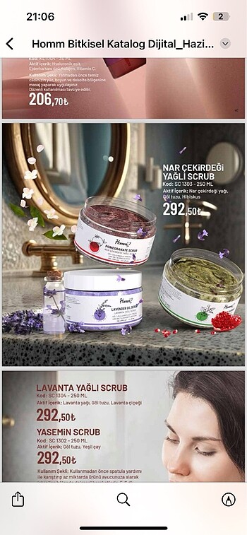 Beden Renk Homm bitkisel nar çekirdeği yağlı scrub