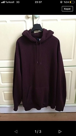 Orijinal h&m sweatshirt bordo