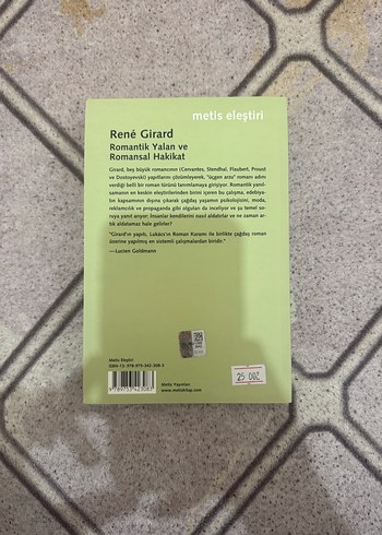 ROMANTİK YALAN VE ROMANSAL HAKİKAT-RENE GİRARD - Görsel 2