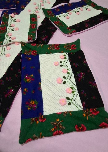 Nakışlı Pembe Pastel Yatak Örtüsü - Görsel 14