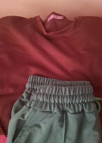 Bol Kesim 2adeEşofman 1adet Takım 3 adet - Görsel 8