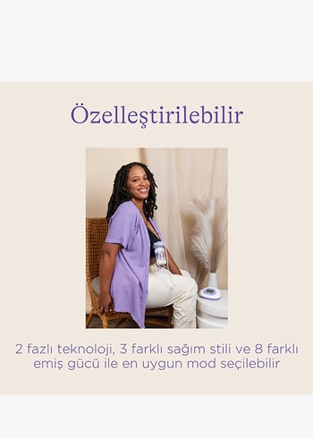 Lansinoh Çiftli Elektrikli Göğüs Pompası Mor - Görsel 6