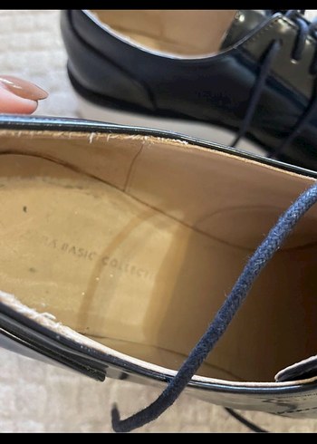 Zara Siyah Rugan Platform Topuklu Klasik Kadın Ayakkabı