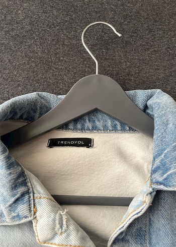 Kadın Mavi Batik Denim Ceket - Görsel 3