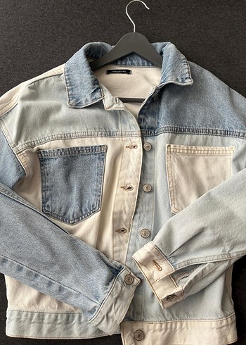 Kadın Mavi Batik Denim Ceket - Görsel 2