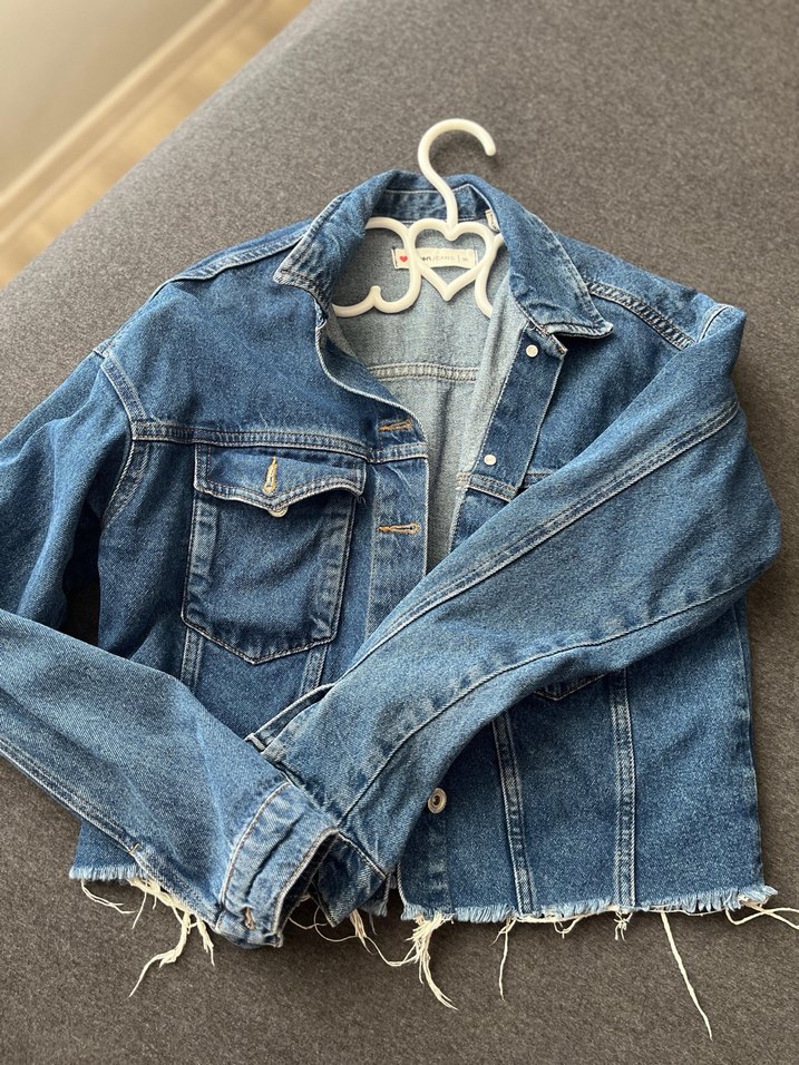 Kadın Lacivert Denim Ceket - Görsel 2