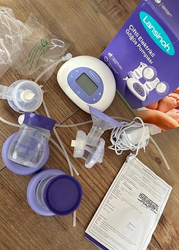 Lansinoh Çiftli Elektrikli Göğüs Pompası Mor - Görsel 2