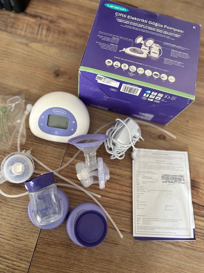 Lansinoh Çiftli Elektrikli Göğüs Pompası Mor - Görsel 5