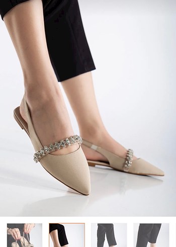 Trendyol & Milla Bej Stiletto Topuklu Kadın Babet