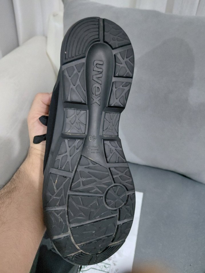 Siyah Erkek Spor Ayakkabı Velcro Detaylı - Görsel 4