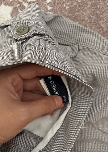 s/m Beden gri Renk Gri Bol Kesim Keten Erkek Pantolon