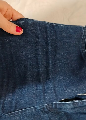 xs Beden mavi Renk Düz Kesim Lacivert Kadın Denim Pantolon