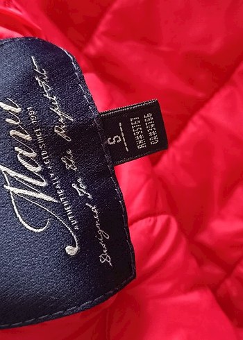 Kadın Kırmızı Fermuarlı Kapüşonlu mevsimlik Montu orjinal mavi - Görsel 4