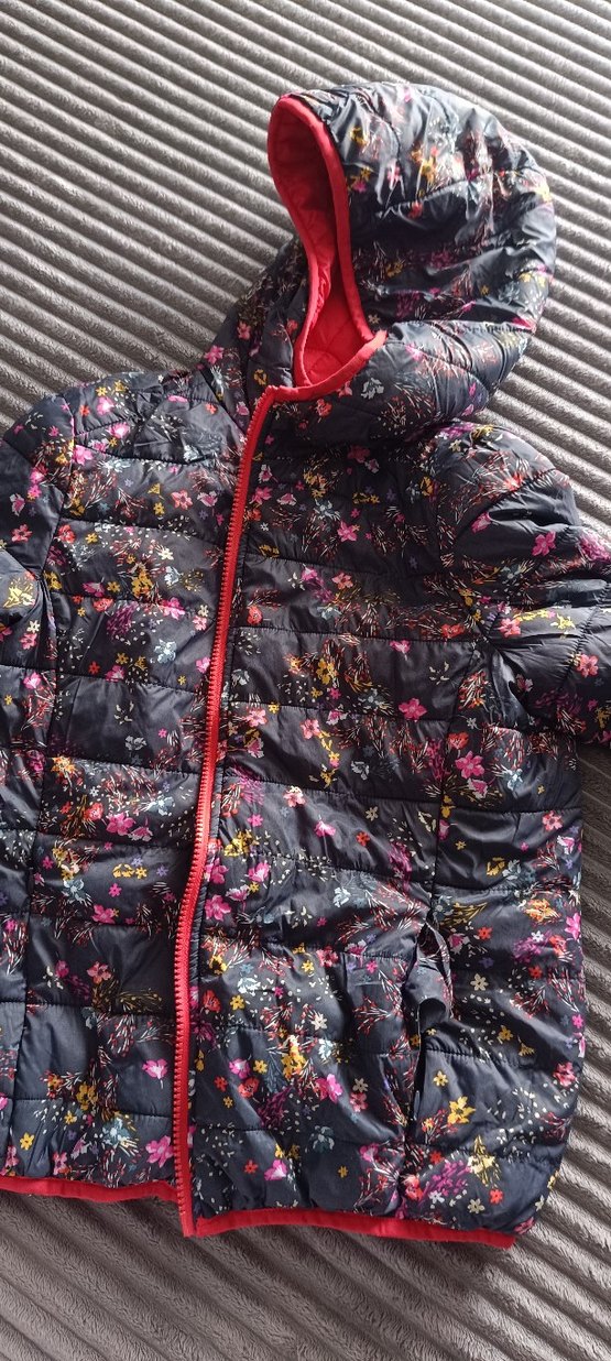 Kadın Kırmızı Fermuarlı Kapüşonlu mevsimlik Montu orjinal mavi - Görsel 2