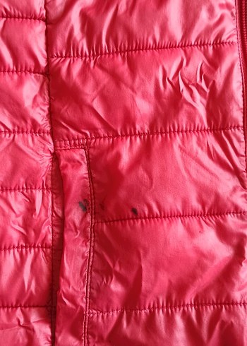 Kadın Kırmızı Fermuarlı ince Mont prjinal mavi - Görsel 2