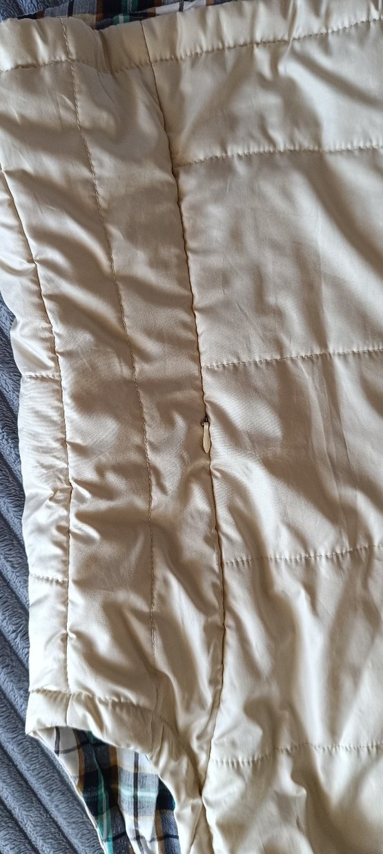 Bej Midi Kadın Kolsuz mevsimlik şişme yelek - Görsel 2