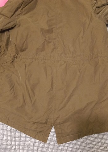 yeşil Kürklü Kadın Mont - Görsel 6