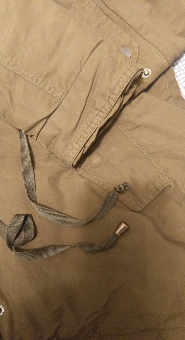 yeşil Kürklü Kadın Mont - Görsel 3