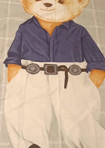 Kamuflaj Renkli Ayıcıklı Çocuk Halısı - Görsel 2