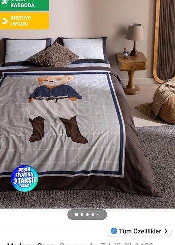 Kamuflaj Renkli Ayıcıklı Çocuk Halısı - Görsel 7