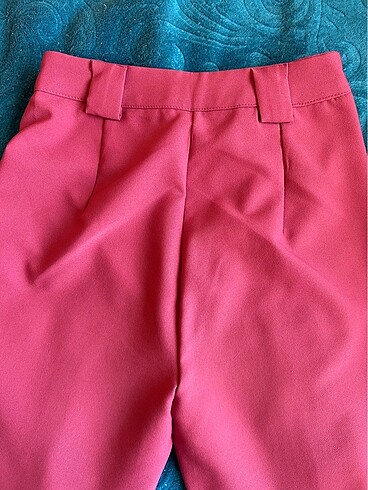xs Beden pembe Renk STRAIGHT PEMBE KUMAŞ PANTOLON