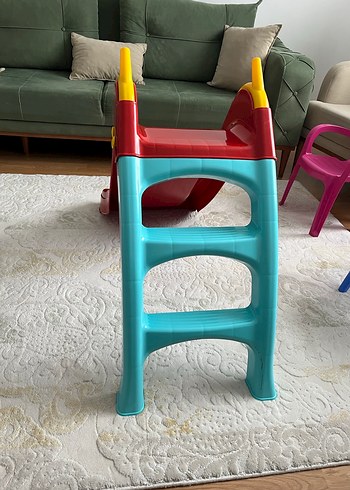 Renkli Kırmızı Çocuk Kaydırağı - Görsel 3