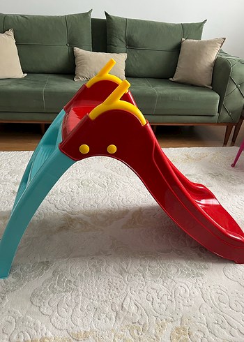 Renkli Kırmızı Çocuk Kaydırağı - Görsel 4