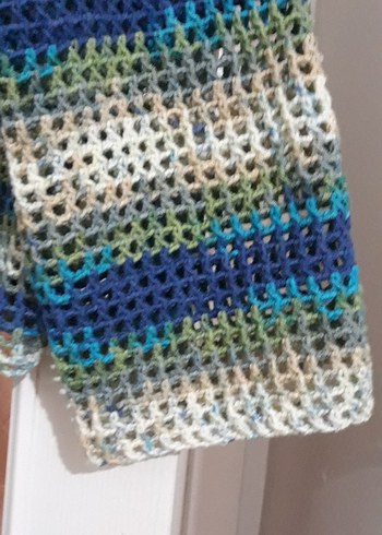 Bohem Çok Renkli Örgü Triko Kadın Kazak - Görsel 2