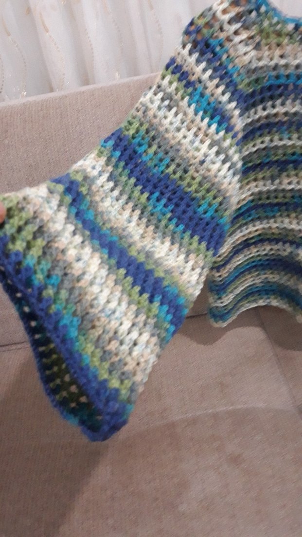 Bohem Çok Renkli Örgü Triko Kadın Kazak - Görsel 4